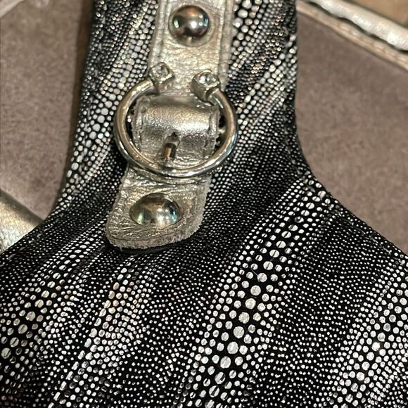 Alegria Vanessa Circulate Black Silver Thong Sandal Shoes Womens Size EU 38 - Picture 12 of 12